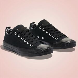 Converse Women's Madison All Star Fashion Sneakers,Black/Black/Multi Canvas Sz11